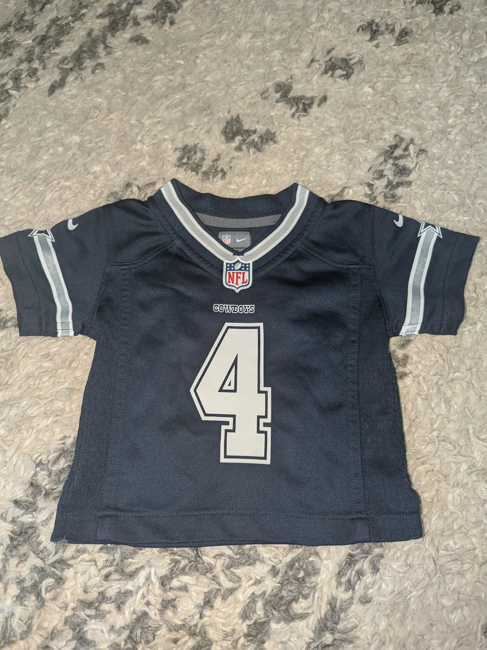 Nike Kids Dallas Cowboys #4 Navy Football Jersey